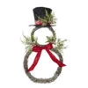 Iced Snowman Wreath 24 Inch From RAZ 2 Iced Snowman Wreath 24 Inch From RAZ -Home Candle Shop 12062