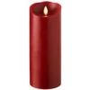 Moving Flame Red Candle Battery Operated 3.5 X 9 Timer - Remote Ready -Home Candle Shop 17811