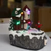 Lighted Holiday Moving Village 5.5 Inch - Ice Skaters -Home Candle Shop 2355160 skaters main imge