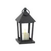 Moving Flame Metal Lantern With Moving Flame Tealight - 6.5 Inch 2 Moving Flame Metal Lantern With Moving Flame Tealight - 6.5 Inch -Home Candle Shop 36034 lantern