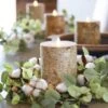 3.25 X 4 Inch Flat Top Birch Pillar Wax Wrapped Pillar Candle 1 3.25 X 4 Inch Flat Top Birch Pillar Wax Wrapped Pillar Candle -Home Candle Shop 37110