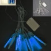 Battery Operated Blue LED Snowfall Tube Set - 10 Tubes 4.5 Inch -Home Candle Shop 37465 BL B