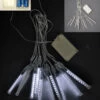 Battery Operated Cool White LED Snowfall Tube Set - 10 Tubes 4.5 Inch 1 Battery Operated Cool White LED Snowfall Tube Set - 10 Tubes 4.5 Inch -Home Candle Shop 37465 WT B
