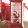 10 Inch Santa In English Phone Booth Musical Lighted Water Lantern With Timer 1 10 Inch Santa In English Phone Booth Musical Lighted Water Lantern With Timer -Home Candle Shop 3800789 lighted watern phone booth