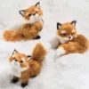 Red Fox Ornaments Set Of 3 Assorted - 4 Inch 2 Red Fox Ornaments Set Of 3 Assorted - 4 Inch -Home Candle Shop 3850101 1