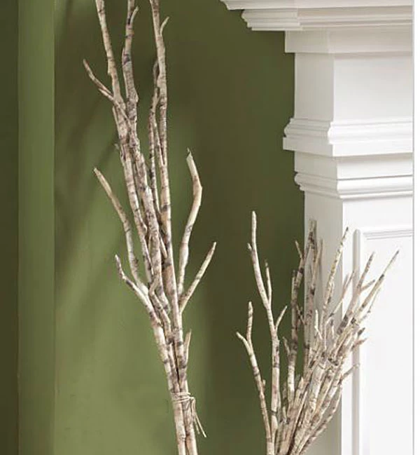 40 Inch Birch Branch With Iridescent Icy Glitter - From RAZ 3 40 Inch Birch Branch With Iridescent Icy Glitter - From RAZ