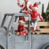 Set Of 2 Posable Elf Figurines Yuletide Gathering 16 Inch -Home Candle Shop 4002227 1