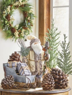 Alternative view of 27 Inch Alpine Santa Figurine - NEW From RAZ