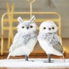 9 Inch Set Of 2 Winter Owls Set Of 2 Assorted From RAZ 2 9 Inch Set Of 2 Winter Owls Set Of 2 Assorted From RAZ -Home Candle Shop 4103415