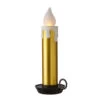 22.5 Inch Large Flickering Flame Gold Metallic Christmas Candle 2 22.5 Inch Large Flickering Flame Gold Metallic Christmas Candle -Home Candle Shop 4116123