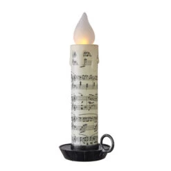22.5 Inch Large Flickering Flame Sheet Music Christmas Candle -Home Candle Shop 4116246 main