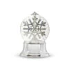 Rotating Snowflake Water Globe On Silver Pedestal - NEW 2023 1 Rotating Snowflake Water Globe On Silver Pedestal - NEW 2023 -Home Candle Shop 4119077