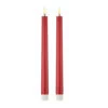 Uyuni 11 Inch Red Taper Candle Set Of 2 - Remote Ready 2 Uyuni 11 Inch Red Taper Candle Set Of 2 - Remote Ready -Home Candle Shop 4134531 main