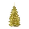 Uyuni 4.25 X 8 Inch Gold Christmas Tree Candle - Remote Ready 1 Uyuni 4.25 X 8 Inch Gold Christmas Tree Candle - Remote Ready -Home Candle Shop 4134532 main