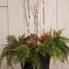 Battery Operated Natural Twig Branch - 50 Warm White LED - 6 Hour Timer -Home Candle Shop 41656 in decorative pot