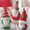 Plush Gnome Ornaments Set Of 3 - 7.5 Inch -Home Candle Shop 4216251