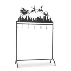 Stocking Holder Stand - Up On The Rooftop 50.5 Inch - NEW From RAZ 2023 5 Stocking Holder Stand - Up On The Rooftop 50.5 Inch - NEW From RAZ 2023 -Home Candle Shop 4217063 silo
