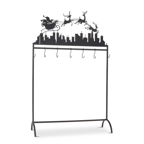 Stocking Holder Stand - Up On The Rooftop 50.5 Inch - NEW From RAZ 2023 4 Stocking Holder Stand - Up On The Rooftop 50.5 Inch - NEW From RAZ 2023 - Image 2