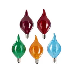 Shiny Multi Color Box Of 5 Kismet String Light Replacement Bulbs