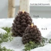 4 X 4 Moving Flame Frosted Brown Pinecone Candle - NEW 2023 1 4 X 4 Moving Flame Frosted Brown Pinecone Candle - NEW 2023 -Home Candle Shop 43025 43024 pinecone 1