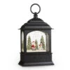 Santa And Snowman Lighted Water Lantern - MUSICAL - New 2023 -Home Candle Shop 4316922