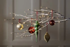Outdoor 39 Inch Snowy Lighted Branch With 96 Warm White Lights - NEW 2023