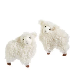Alternative view of Sherpa Lamb Set Of 2 Assorted - 8 Inch - NEW 2023
