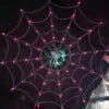 Spider Web With Glowing Spider 21.5 Inch Indoor-Outdoor -Home Candle Shop 5404410 spider web