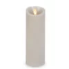 Luminara Gray 3 X 8 Pillar - Remote Ready -Home Candle Shop 8 inch gray luminara