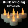 Bulk Tealights 96 Pcs With Batteries 1 Bulk Tealights 96 Pcs With Batteries -Home Candle Shop 96 tea led lights 200