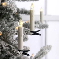 Remote Control 4.25 Inch Clip On Candles - Battery Operated Set Of 10