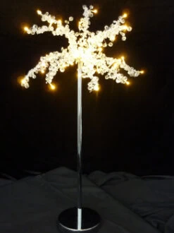 Alternative view of Battery Operated Mini Tabletop Crystal Tree - 48 Warm White LED's