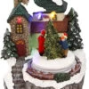 Lighted Holiday Moving Village 5.5 Inch - Tree 1 Lighted Holiday Moving Village 5.5 Inch - Tree -Home Candle Shop animated tree