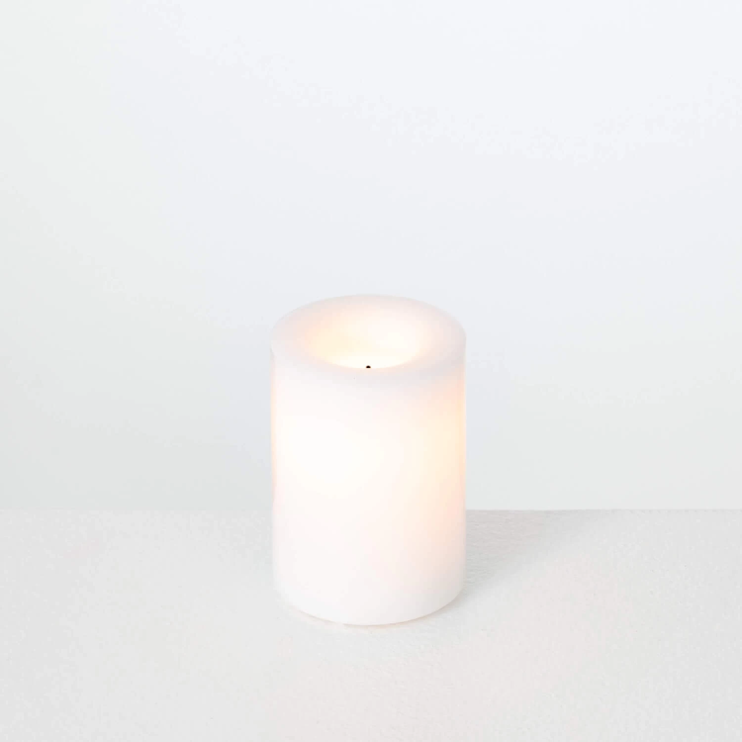 Outdoor All Weather WHITE Wax Candle 3 X 4 Inch With 5 Hour DUSK ON Timer 3 Outdoor All Weather WHITE Wax Candle 3 X 4 Inch With 5 Hour DUSK ON Timer