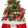 Santa's Little Helpers Santa Belt Bag With Lit Tree Battery Operated 32 Inch -Home Candle Shop belt20bag