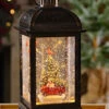 Red Truck Lighted Antique Bronze Snow Globe With Swirling Glitter - Timer 1 Red Truck Lighted Antique Bronze Snow Globe With Swirling Glitter - Timer -Home Candle Shop bronze truck 2 haze