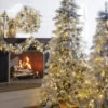 RAZ - 9 Foot Pre Lit Flocked Pine Garland - 100 Warm White LED's 2 RAZ - 9 Foot Pre Lit Flocked Pine Garland - 100 Warm White LED's -Home Candle Shop g4052018 main