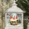 Caroling Gnomes Lighted Water Lantern With Swirling Glitter 1 Caroling Gnomes Lighted Water Lantern With Swirling Glitter -Home Candle Shop gnome carolers
