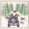 Battery Operated Lighted Wood Gnomes In A Jeep Sign - 15.75 Inch -Home Candle Shop gnomes in jeep