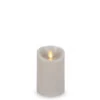 Luminara Gray 3 X 4 Pillar - Remote Ready 1 Luminara Gray 3 X 4 Pillar - Remote Ready -Home Candle Shop gray main luminara 4 inch