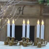 HOLIDAY DEAL Discount 6 Pack Battery Operated Window Sil Candle Antique Gold - Flicker And Steady On -Home Candle Shop main image 1215b