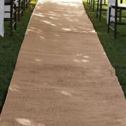 Burlap Wedding Aisle Runner 36 Inch X 100 Feet Rustic - Natural