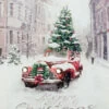 20 Inch LED Merry Christmas Antique Truck Lighted Print On Canvas - Timer -Home Candle Shop osw156890 truck print main image