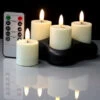 Set Of 4 Radiance Rechargeable Votives With Remote -Home Candle Shop radiance rechargeable teali