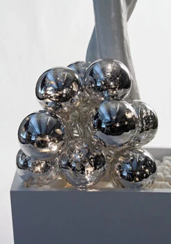 Alternative view of Silver Mercury Glass String Lights Battery Operated - 10 Lights