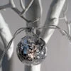 Silver Mercury Glass String Lights Battery Operated - 10 Lights -Home Candle Shop silver string light large