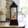 Red Barn Lighted Water Lantern In Swirling Glitter With Timer 1 Red Barn Lighted Water Lantern In Swirling Glitter With Timer -Home Candle Shop water lantern barn