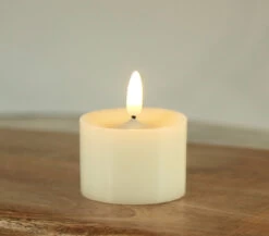Set Of 4 Wax Votive Candles 2.5 X 2.5 - Timer