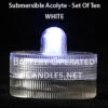 Sumix 1 Acolyte Waterproof Accent Light - Set Of 10 - Remote Ready 1 Sumix 1 Acolyte Waterproof Accent Light - Set Of 10 - Remote Ready -Home Candle Shop white acolyte 1